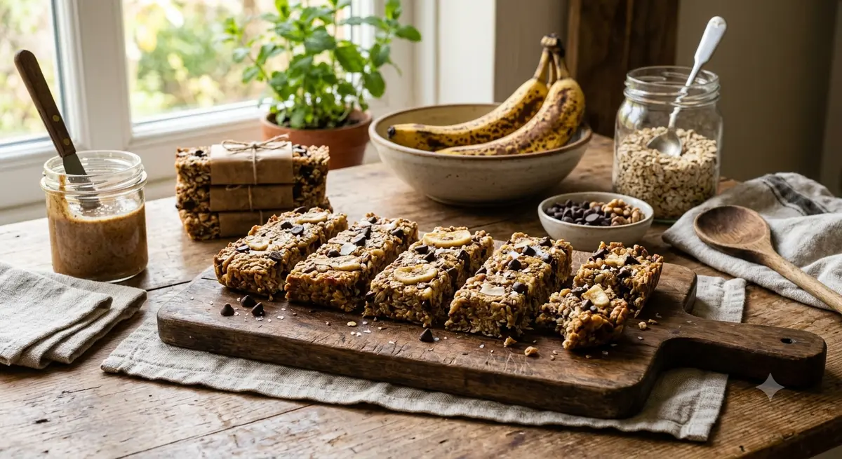 Vegan Banana Energy Bars